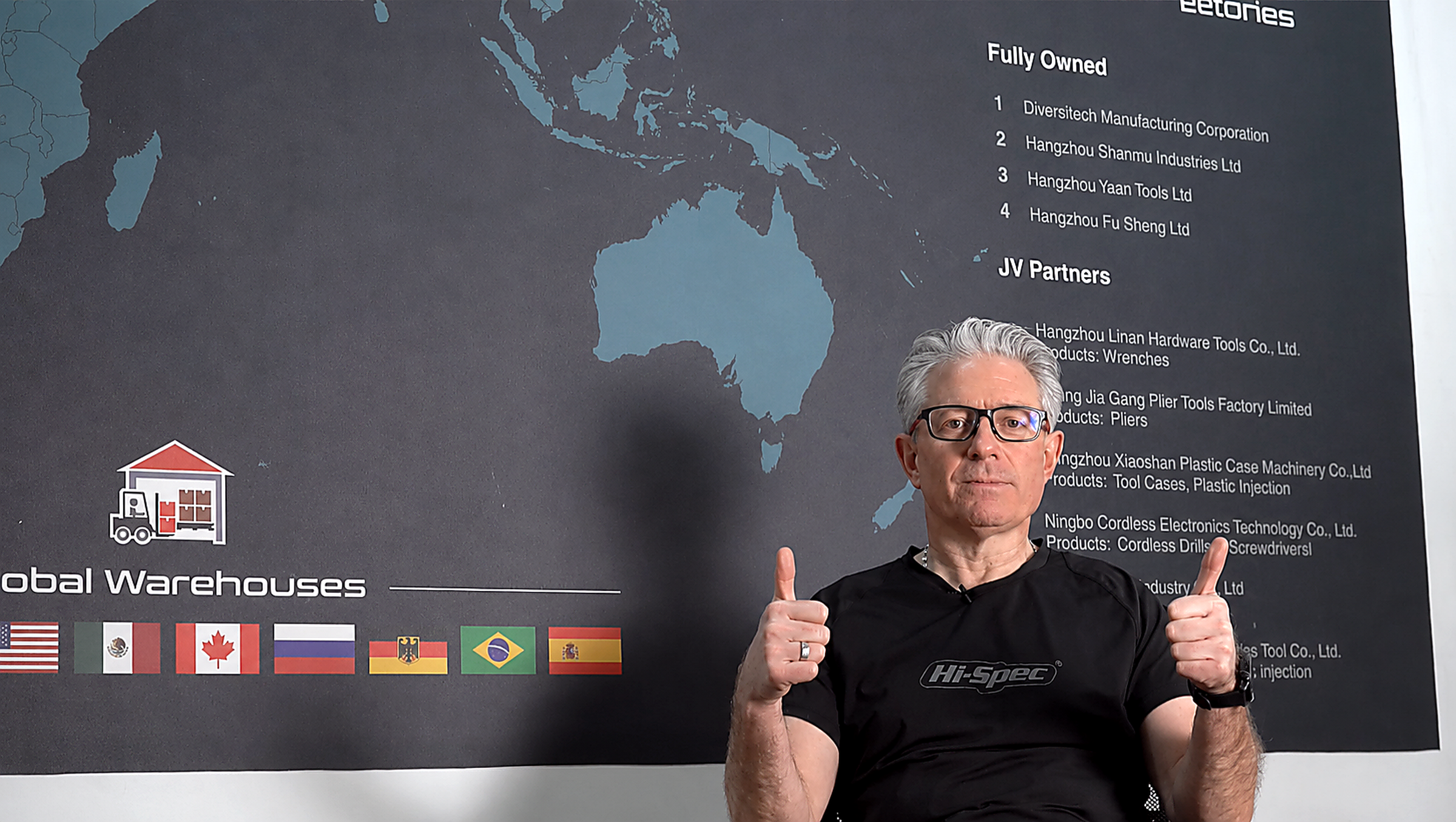 Diversitech Global founder presenting the company manufacturing network