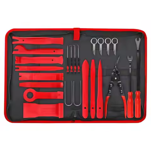 24pc DIY Auto Trim and Upholstery Removal Tool Set Customized OEM & ODM Support Featuring Pry Bars and Clip Pliers