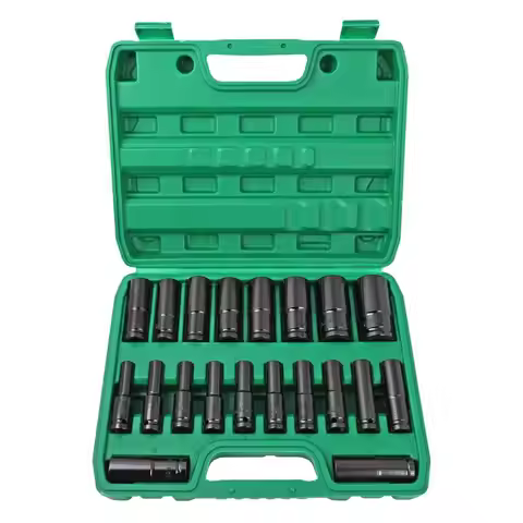 20pc 1/2\" Metric Deep Impact Hex Socket Set 8-32mm Professional DIY Garage Tool Sets with OEM ODM Professional Box