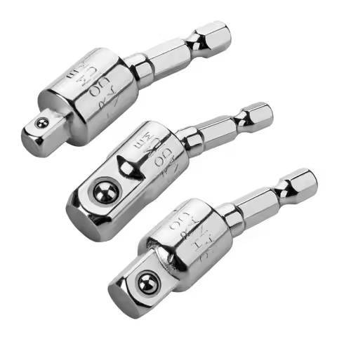 3pc Industrial & DIY Grade Chrome Plated Cr-V Steel Universal Socket Adapter Set Customized OEM & ODM Support