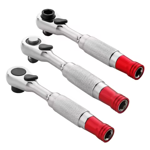 1pc 1/4 Mini Ratchet Wrench Kit DIY Chrome Vanadium Steel Auto Bike Repair Tool OEM Ready