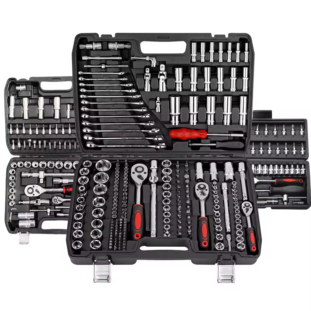 Industrial Grade 216pcs Professional Mechanic Tool Set Box Mechanic with Socket Wrench for Automotive Repair OEM Customizable